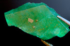 Close up of Swat Emerald Crystal with Pyrite