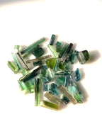 Raw Tourmaline green crysals
