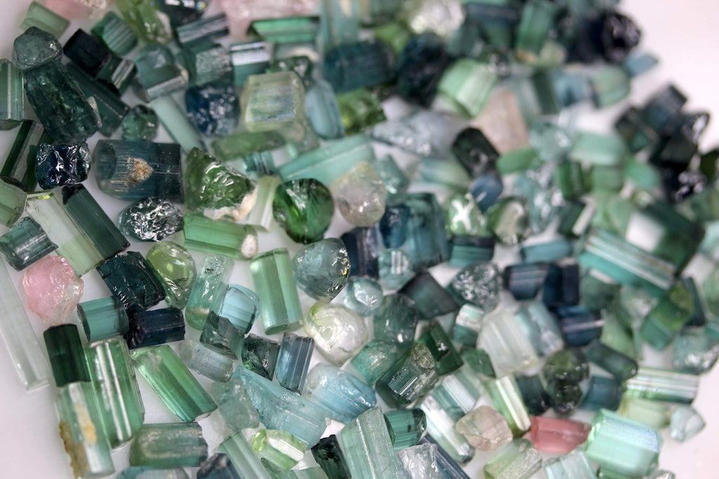 Buy rough tourmaline stones for faceting