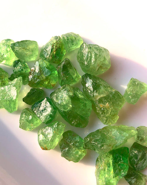 Buy lapidary material tsavorite