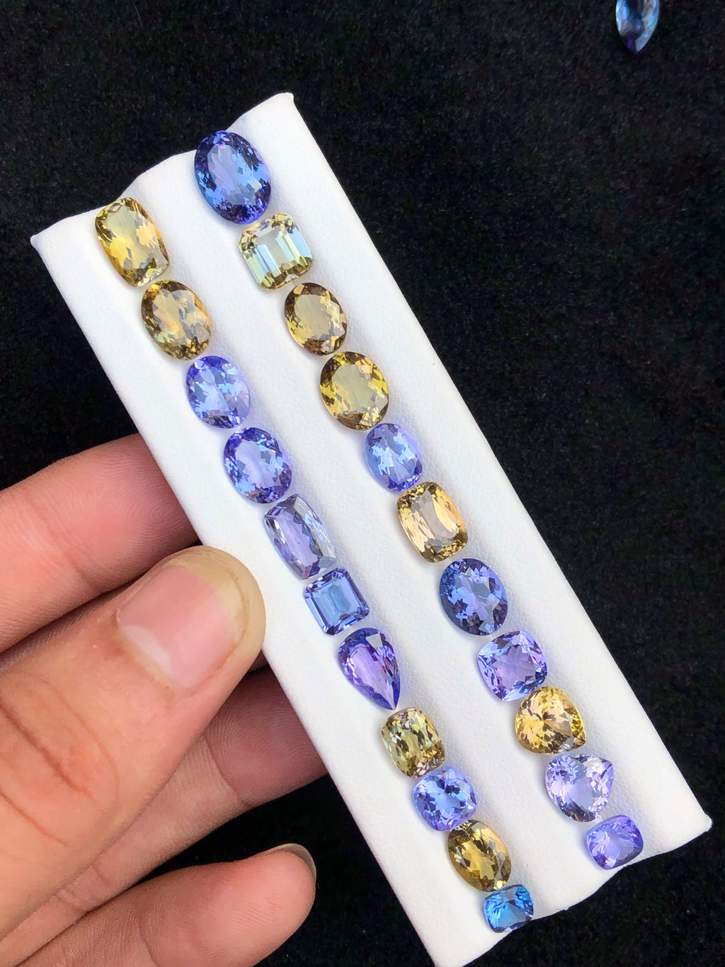 Tanzanite Loose Gemstone Parcel | 10 or 20 Mixed-Color Stones