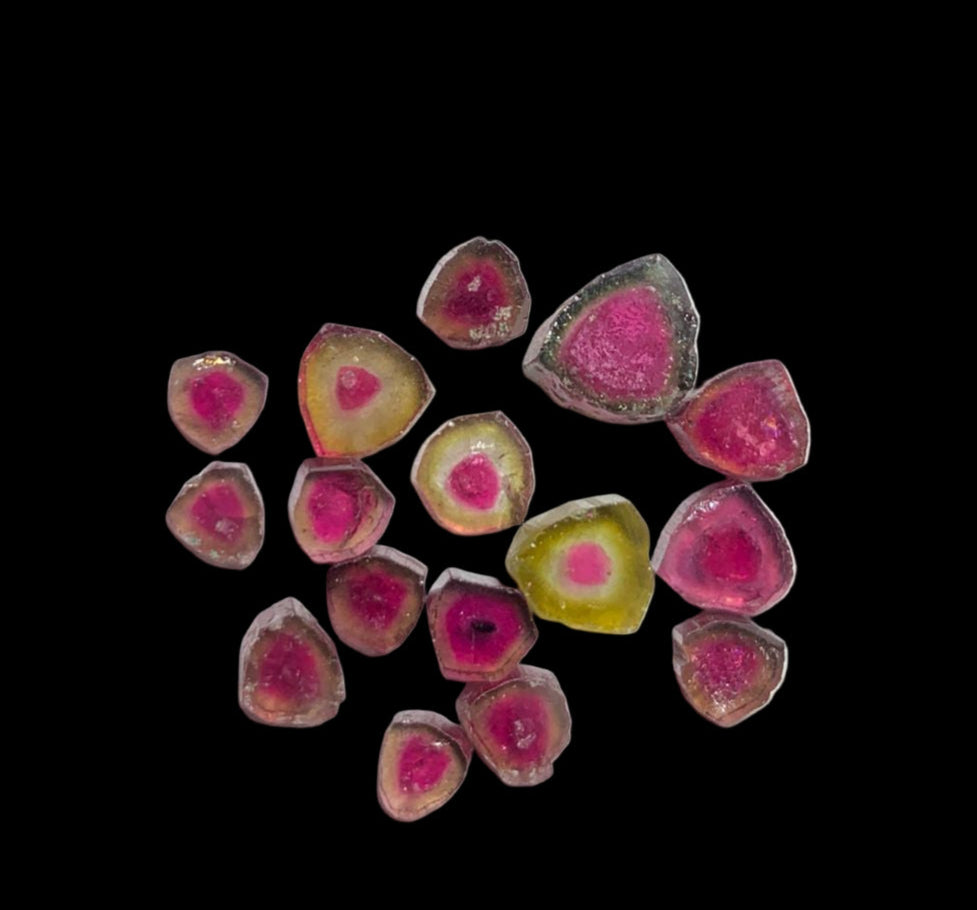 Buy watermelon tourmaline slices Crystals